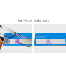 Load image into Gallery viewer, Hazel Eyes Rimless Blue Light Blocking Glasses - various Rx Strengths
