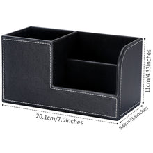 Load image into Gallery viewer, desk organizer black size markings
