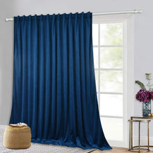 Load image into Gallery viewer, blue Velvet Room Divider - Long Luxury Blackout Curtain

