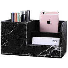 Load image into Gallery viewer, desk organizer marble black
